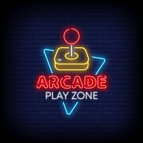 Arcade Play Zone Neon Sign - Custom T-Shirt Today