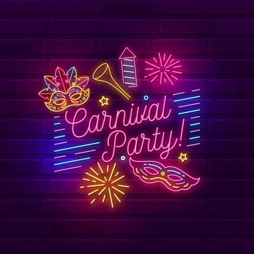 Carnival Party Neon Sign - Custom T-Shirt Today