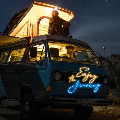 Enjoy the Journey Neon Sign - Custom T-Shirt Today