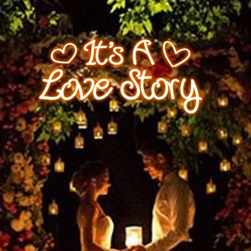 It's A Love Story Neon Sign - Custom T-Shirt Today
