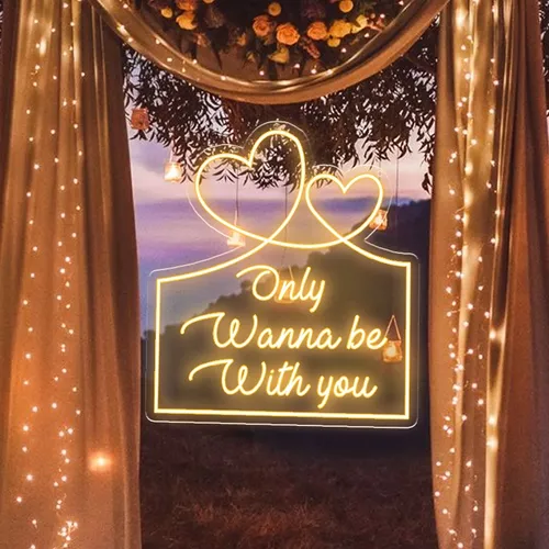 Only Wanna Be With You Neon Sign - Custom T-Shirt Today