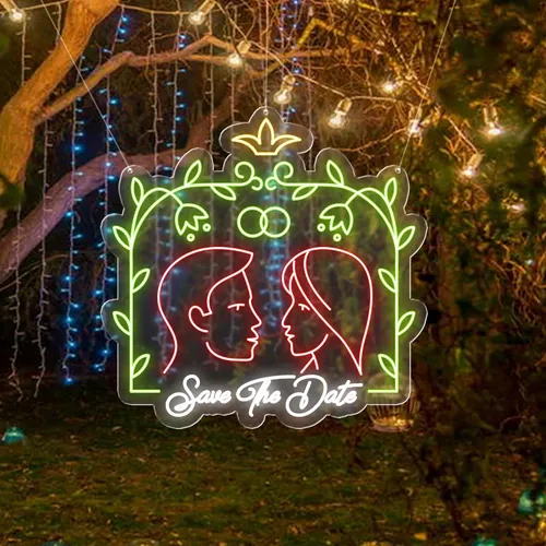 Save The Date Neon Sign - Custom T-Shirt Today