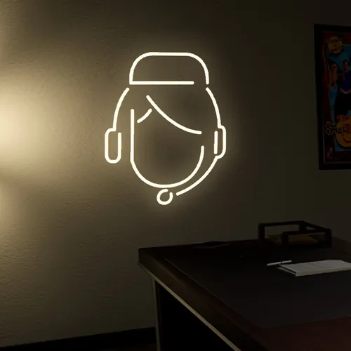 Customer Care Neon Sign - Custom T-Shirt Today