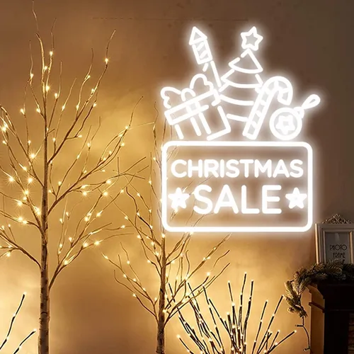 Christmas Sale Neon Sign - Custom T-Shirt Today
