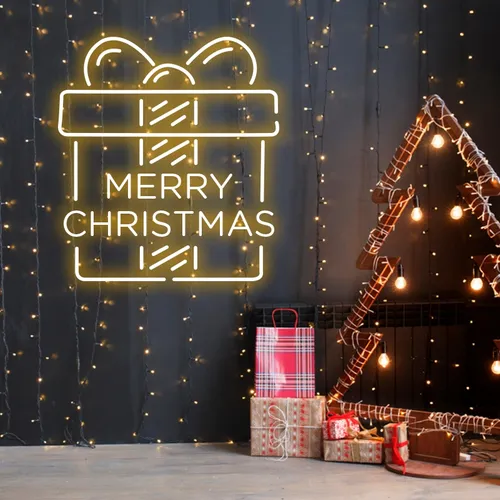 Merry Christmas Gift Neon Sign - Custom T-Shirt Today