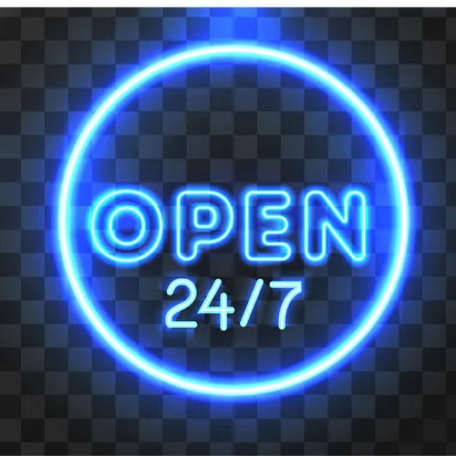 Open Neon Sign - Custom T-Shirt Today