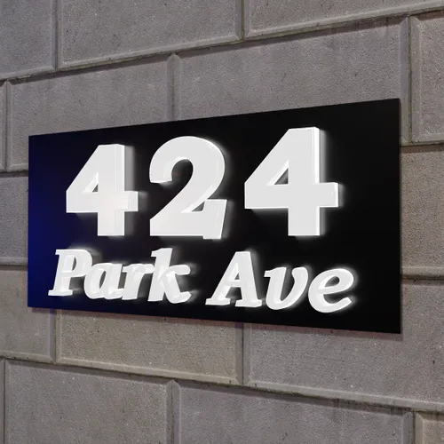 Push-Thru Lightbox House Number - Custom T-Shirt Today