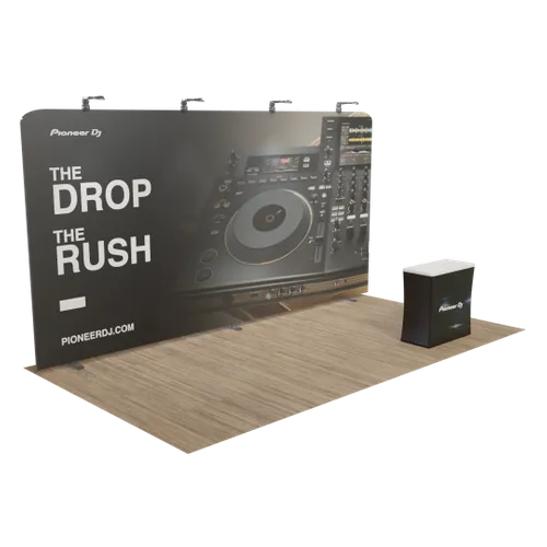 Custom Zip Up Trade Show Display 20' x 10' - Custom T-Shirt Today