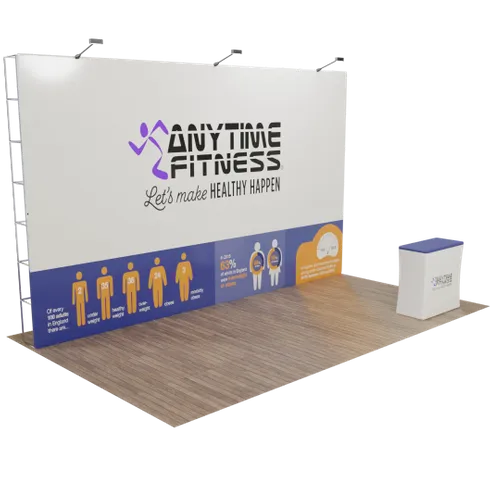 Custom Pop Up Trade Show Display 20' x 10' - Custom T-Shirt Today