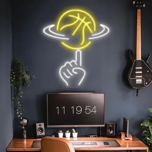 Ball Toss Neon Sign - Custom T-Shirt Today