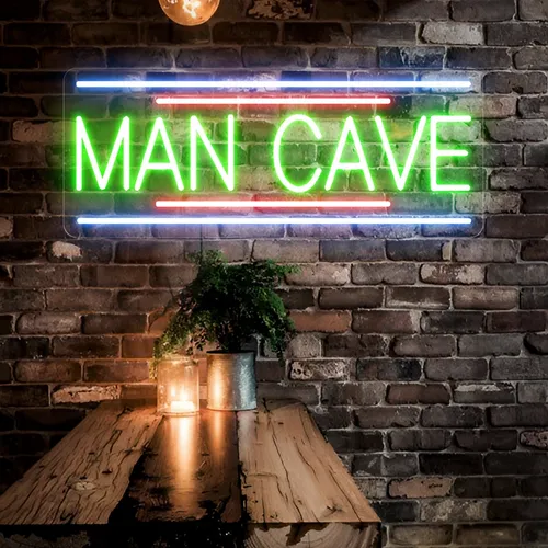 Man Cave Neon Sign - Custom T-Shirt Today