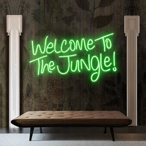 Welcome To The Jungle LED Neon Sign - Custom T-Shirt Today