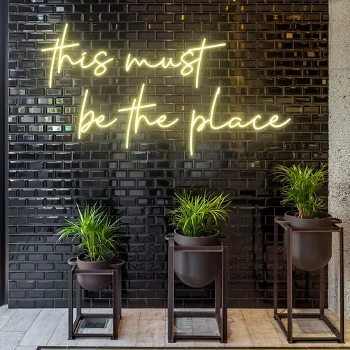 This Must Be The Place LED Neon Sign - Custom T-Shirt Today