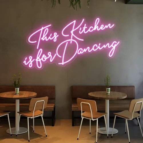 This Kitchen is for Dancing Neon Sign - Custom T-Shirt Today