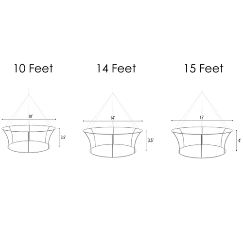 Custom Tapered Circle Personalized Trade Show Hanging Signs - Custom T-Shirt Today