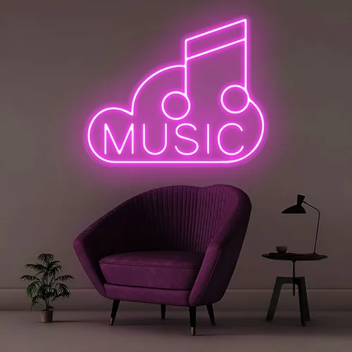 Music Neon Sign - Custom T-Shirt Today