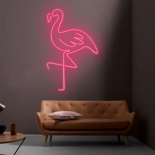 Flamingo Neon Light - Custom T-Shirt Today