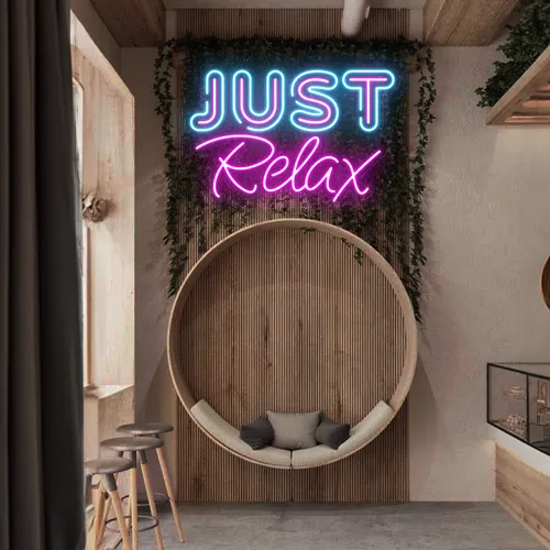 Just Relax Neon Signs - Custom T-Shirt Today