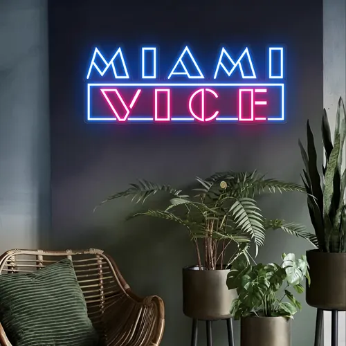 Miami Vice Neon Signs - Custom T-Shirt Today