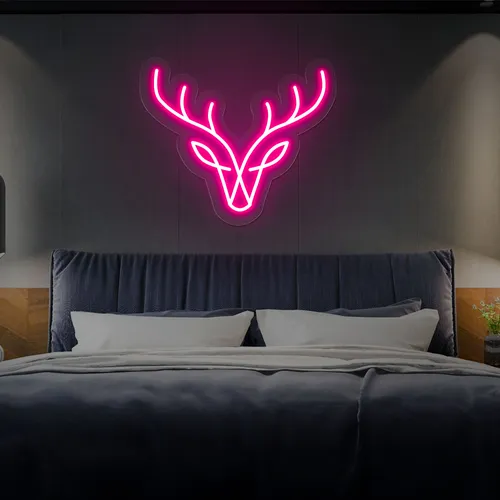 Abstract Deer Neon Sign - Custom T-Shirt Today