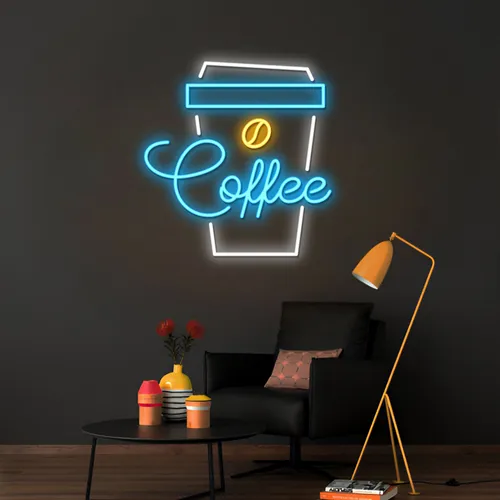 Snazzy Eye-catching Coffee Neon Sign - Custom T-Shirt Today