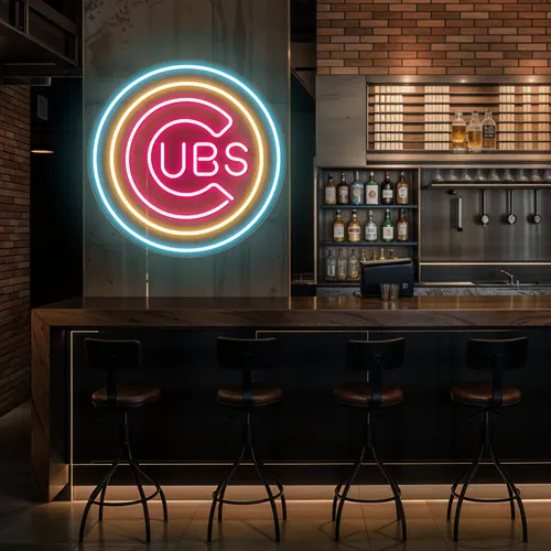 Cubs Neons Sign - Custom T-Shirt Today