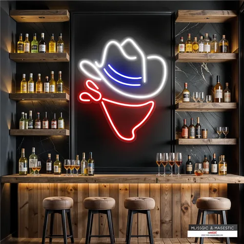 Cowboy Neon Sign - Custom T-Shirt Today