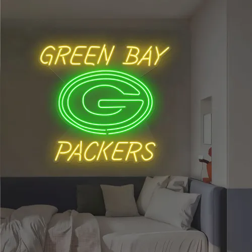 Green Bay Packers Neon Sign - Custom T-Shirt Today