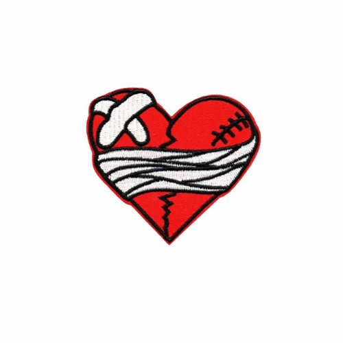 Battered Heart Patch - Custom T-Shirt Today