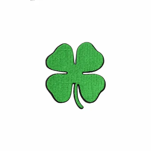 Lucky Four Leaf Clover Patch - Custom T-Shirt Today