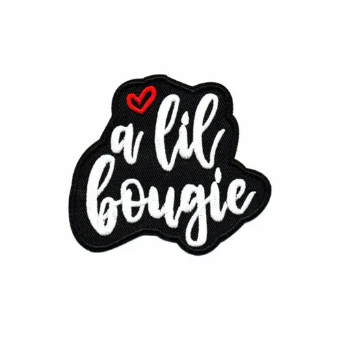Black and White A lil Bougie Patch - Custom T-Shirt Today