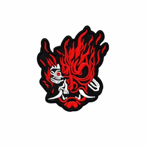 Red and White Oni Patch - Custom T-Shirt Today