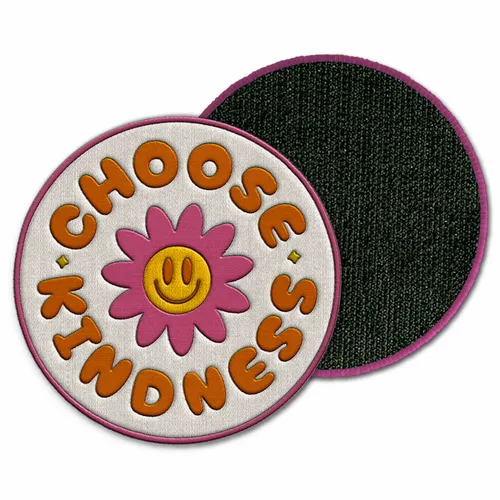 Round Choose Kindness Velcro Patch - Custom T-Shirt Today
