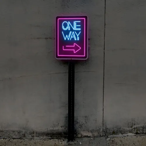 One Way Neon Sign - Custom T-Shirt Today