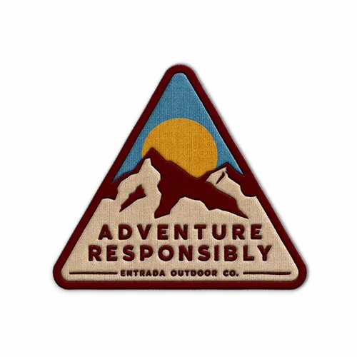 Triangle Adventure Responsibly Iron On Patch - Custom T-Shirt Today