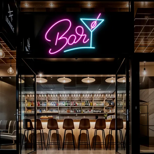 Oh Cocktail Bar Neon Sign - Custom T-Shirt Today