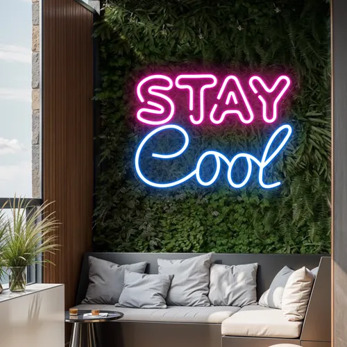 Stay Cool Neon Sign - Custom T-Shirt Today