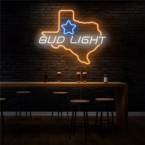 Old West Bud Light Neon Sign - Custom T-Shirt Today