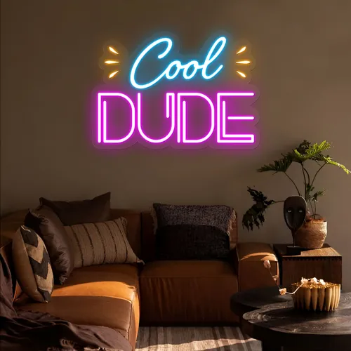 Cool Dude Neon Sign - Custom T-Shirt Today