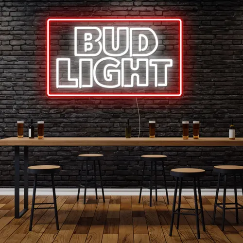 Simple Bud Light Neon Sign - Custom T-Shirt Today