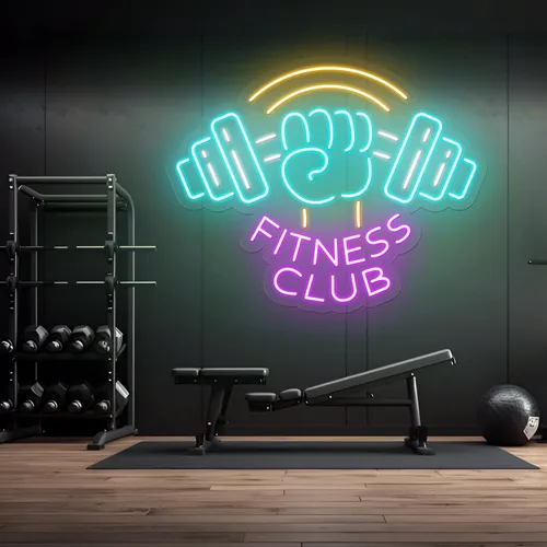 Barbell Neon Signs - Custom T-Shirt Today