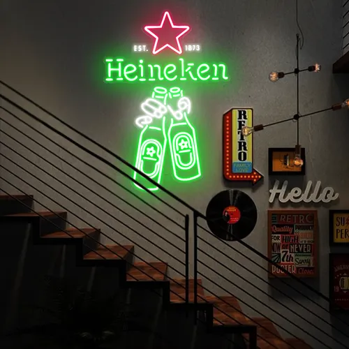 Heineken Neon Signs - Custom T-Shirt Today