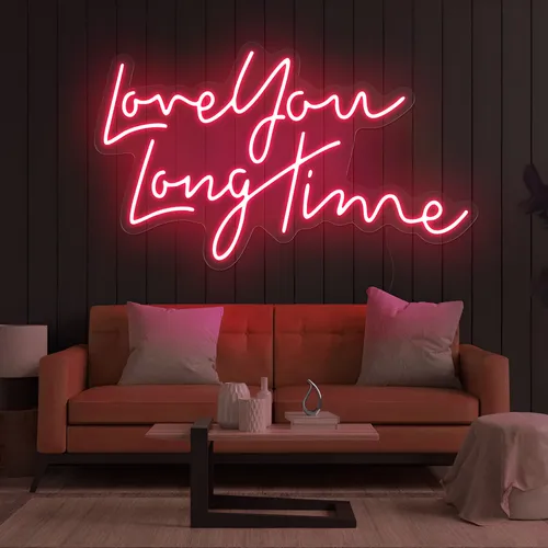 Love You Long Time Neon Sign - Custom T-Shirt Today