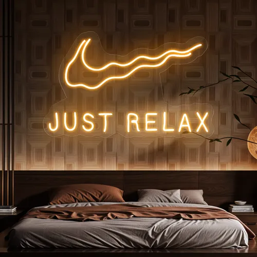 Nike Just Relax Neon Sign - Custom T-Shirt Today