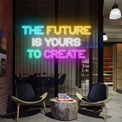 Limitless The Future is Yours to Create Neon Sign - Custom T-Shirt Today