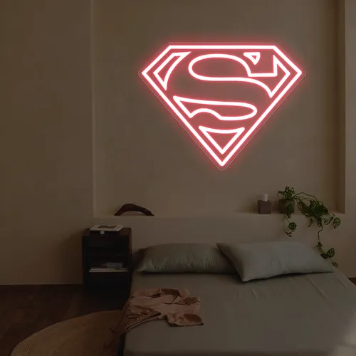 Superman Neon Sign - Custom T-Shirt Today