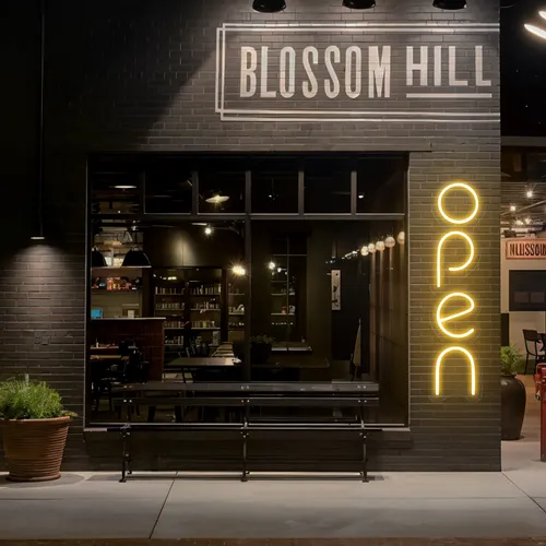 Open Vertical Neon Sign - Custom T-Shirt Today