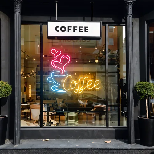Coffee Love Window Neon Sign - Custom T-Shirt Today