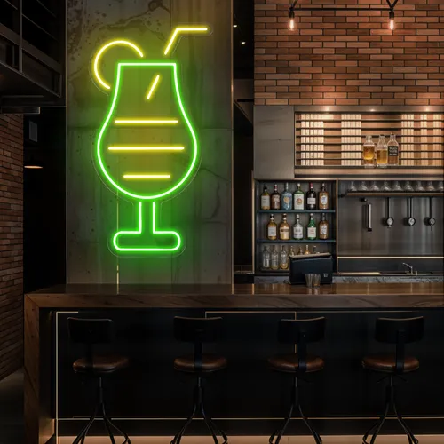 Sparkling Toast Glass Neon Sign - Custom T-Shirt Today