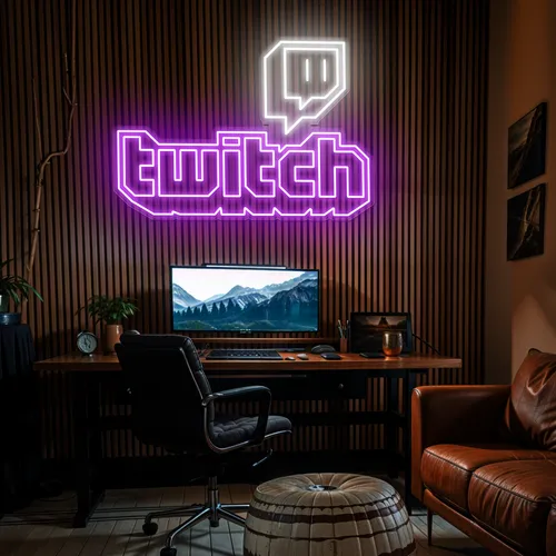 Twitch Gaming Room Neon Sign - Custom T-Shirt Today